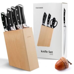 Bộ Dao Kéo 7 Món DESLON (Thương hiệu Pháp) - 7 Trong - Tặng Kèm Đế Cài Dao Gỗ Cao Cấp