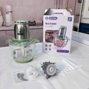 Máy Say GROPA Say Thịt Say Tỏi Ớt, Làm Ruốc - Cối Thuỷ Tinh - Lưỡi Dao Kép