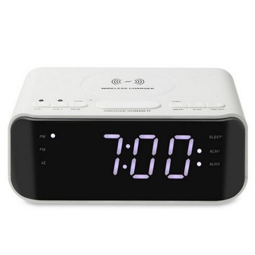 ĐỒNG HỒ - ĐÀI FM - SẠC KHÔNG DÂY ANKO Chính Hãng  3Trong1