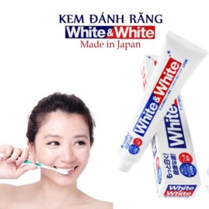Kem Đánh Răng White & White Lion 150g Nhật Bản