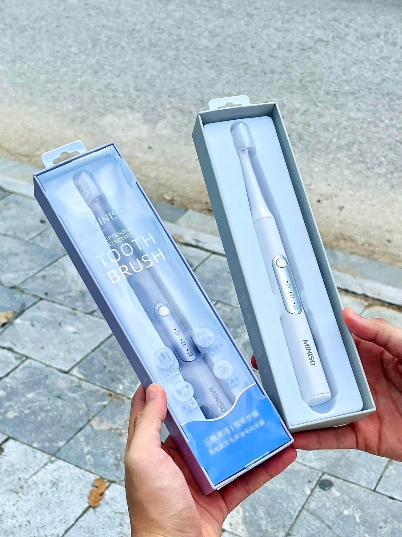 Bàn Chải Điện MINISO Chính Hãng, Chống Nước IPX7 3 Chế Độ, Rung Sóng Âm , Pin Sạc 1 Lần Dùng 30 Ngày - Ảnh 2