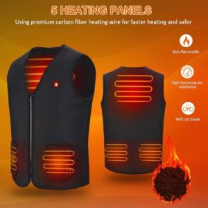 Áo Giữ Nhiệt Sưởi Ấm Điện USB – 5 Vùng Nhiệt – 3 Chế Độ , Dùng Pin Dự Phòng
