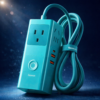 Ổ Điện Baseus Gan PowerCombo Digital Power Strip 3AC + 2 USB + Type C (𝟑𝟎𝐖)-Sạc Siêu Nhanh