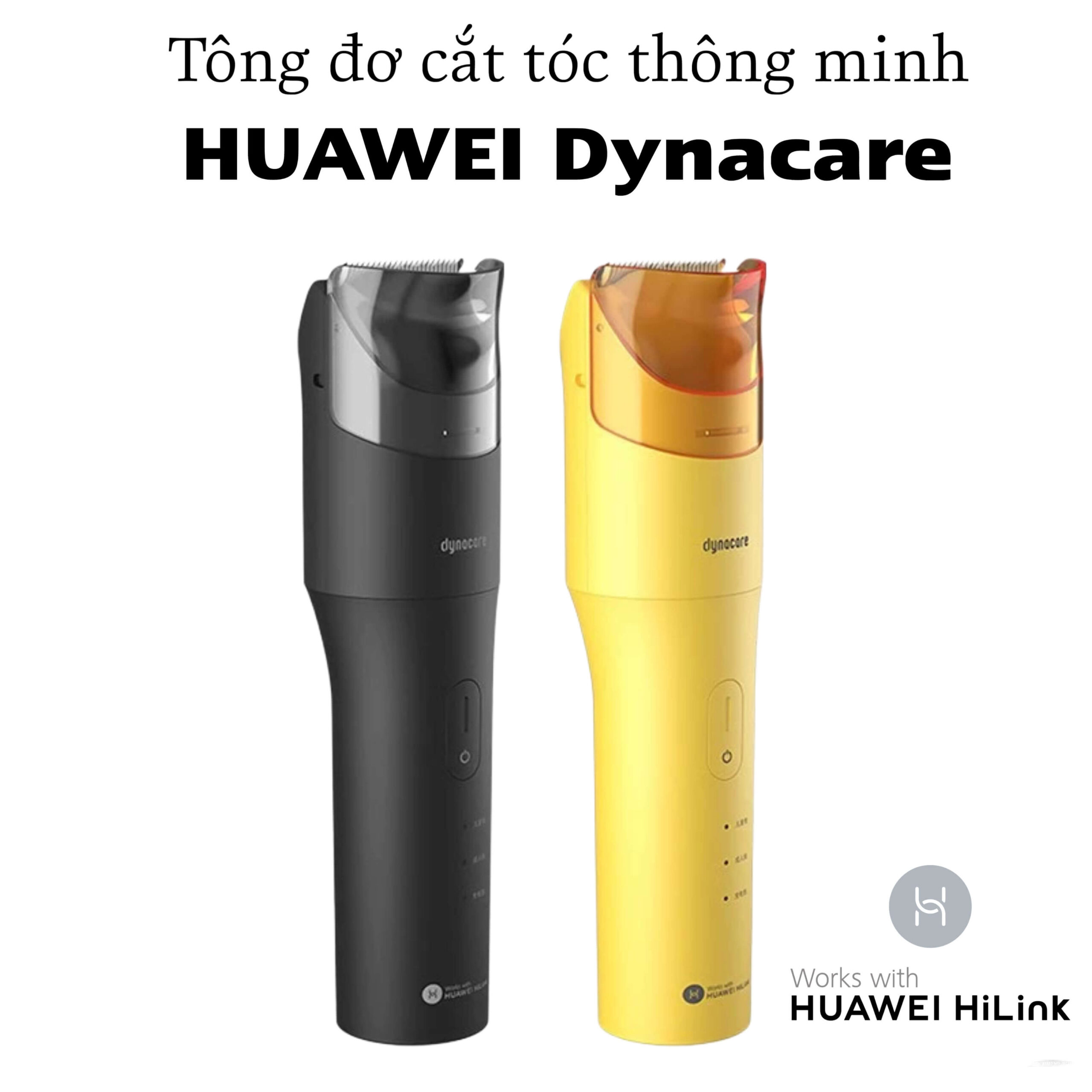 Tông Đơ Cắt Tóc Hút Tóc Thông Minh HUAWEI DYNACARE - Kết Nối App HUAWEI HiLink - Vừa Cắt Vừa Hút Tóc