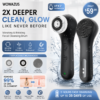 Máy Rửa Mặt Điện 2in1 WOVAZUS AMAZON - 8 Chế Độ – Xoay + Rung Sonic Tần Số Cao, Làm Sạch lcl, Loại Bỏ bụi Bẩn Dầu Thừa